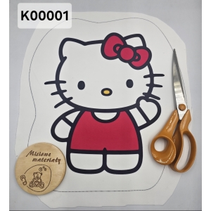 Panel KSZTAŁTKA velvet - HELLO KITTY  K00001