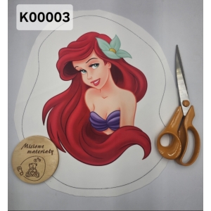 panel KSZTAŁTKA velvet - SYRENKA ARIEL BUZIA K00003