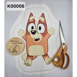 Panel KSZTAŁTKA velvet- BINGO Z BLUEY K00006