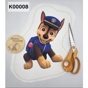 Panel KSZTAŁTKA velvet- CHASE PSI PATROL K00008