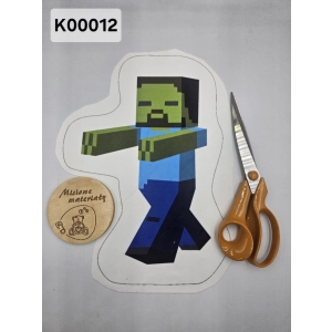 Panel KSZTAŁTKA velvet - MINECRAFT GRACZ K00012