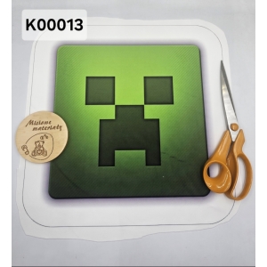 Panel KSZTAŁTKA velvet - MINECRAFT CREEPER K00013