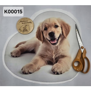 Panel KSZTAŁTKA velvet - PIESEK LABRADOR K00015