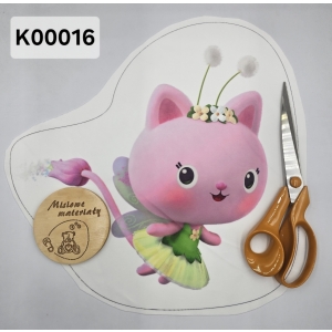 Panel KSZTAŁTKA velvet - KOCI DOMEK GABI - WROZKICIA K00016
