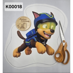 Panel KSZTAŁTKA velvet - PSI PATROL - CHASE OKULARY K00018