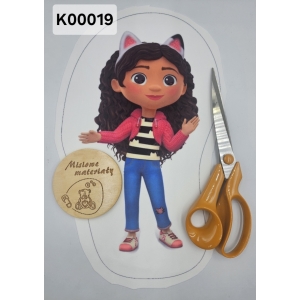 Panel KSZTAŁTKA velvet - KOCI DOMEK GABI - GABI K00019