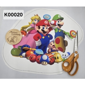 Panel KSZTAŁTKA velvet - SUPER MARIO I PRZYJACIELE K00020