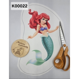 Panel KSZTAŁTKA velvet - SYRENKA ARIEL K00022