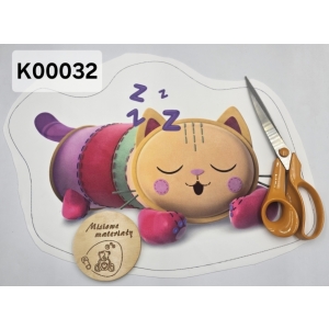 Panel KSZTAŁTKA velvet - KOCI DOMEK GABI - MIEKICIA K00032