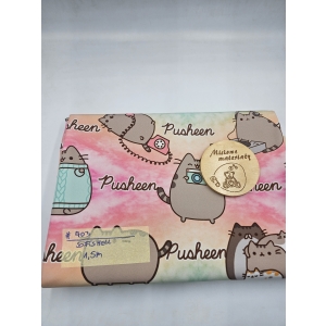 #703 Softshell drukowany- PUSHEEN KOLOROWY  1.5M