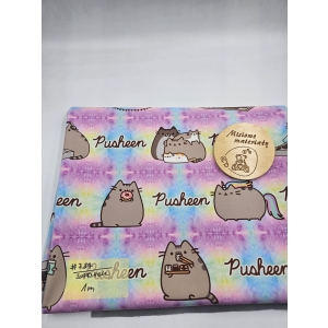 #787 Softshell drukowany - PUSHEEN OMBRE 1M