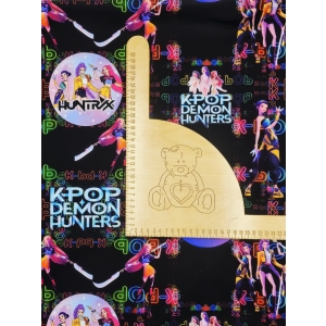Singiel Jersey cyfrowy z elastanem - KPOP DEMON HUNTERS KULA