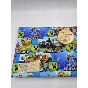 #703 Softshell drukowany- MINECRAFT WODNY ŚWIAT 1.5M