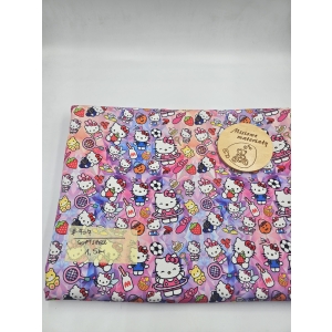 #707 Softshell drukowany - HELLO KITTY  KOLOROWA1.5M