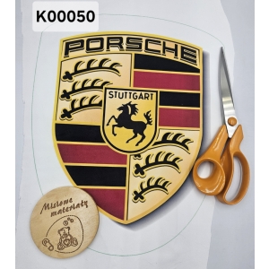 Panel KSZTAŁTKA velvet - MARKA AUTA PORSCHE K00050