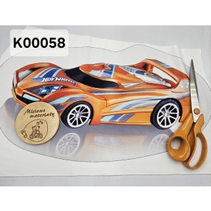 Panel KSZTAŁTKA velvet - AUTKO HOT WHEELS  K00058