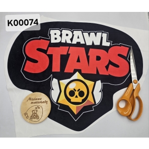Panel KSZTAŁTKA velvet - BRAWL STARS CZARNY K00074