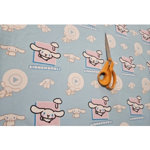 Dresowka petelka nadruk cyfrowy- CINNAMOROLL BŁĘKITNY
