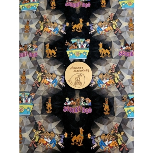 Dresówka pętelka nadruk cyfrowy - SCOOBY-DOO NA GRAFICIE