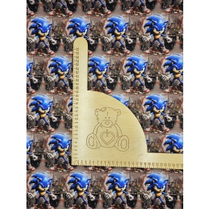 Singiel Jersey cyfrowy z elastanem- SONIC SZARY