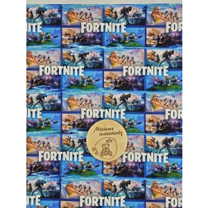 Dresówka pętelka nadruk cyfrowy - FORTNITE KOMIKS