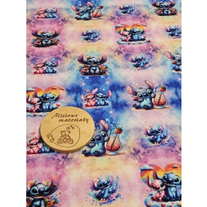 Ściągacz prążek drukowany - STITCH TĘCZOWY