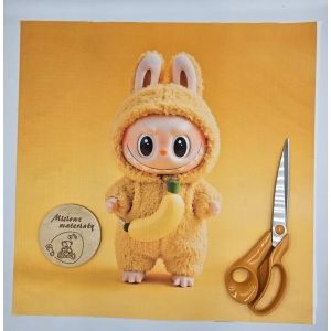 Panel VELVET 45CMX45CM - LABUBU ŻÓŁTY B0041