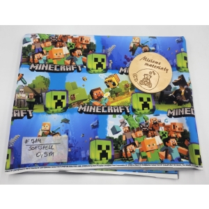 #714 Softshell drukowany - MINECRAFT WODNY ŚWIAT 0,5M