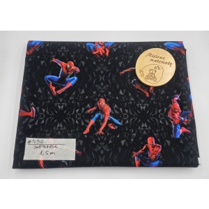 #732 Softshell drukowany - SPAIDERMAN CZARNY GEOMETRYCZNY 1,5M