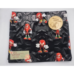 #799 Softshell drukowany - SONIC CZERWONY 1,5M