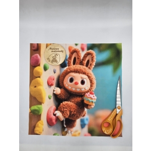 DOSTEPNE Panel VELVET 40CMx40CM - LABUBU WSPINACZKA