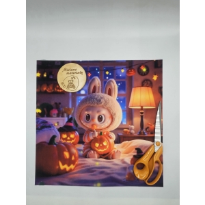 DOSTEPNE Panel VELVET 40CMx40CM - LABUBU HALLOWEEN