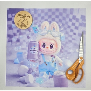 DOSTEPNE Panel VELVET 40CMx40CM LABUBU FIOLETOWY