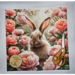 DOSTĘPNE Panel VELVET 45CMX45CM - KRÓLIK P1239