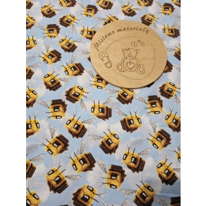 Singiel jersey cyfrowy z elastanem- MINECRAFT FILM PSZCZÓŁKI