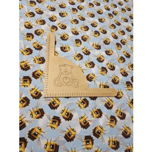 Singiel jersey cyfrowy z elastanem- MINECRAFT FILM PSZCZÓŁKI