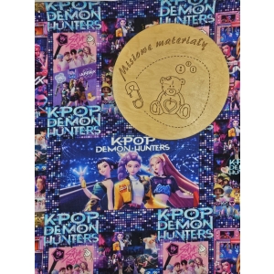 Dresowka pętelka nadruk cyfrowy- KPOP DEMON HUNTERS DISCO