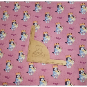 Dresówka pętelka nadruk cyfrowy - BLUEY KSIĘŻNICZKA