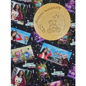 Singiel Jersey cyfrowy z elastanem - KOCI DOMEK GABI FILMOWA