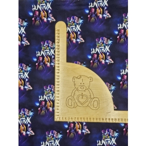 Dresówka pętelka nadruk cyfrowy - KPOP DEMON HUNTERS GWIAZDY