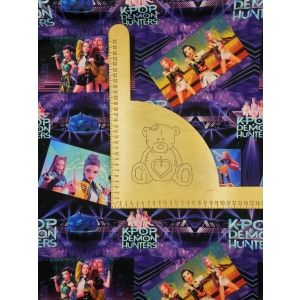 Singiel jersey cyfrowy z elastanem - KPOP DEMON HUNTERS DERPY KOT