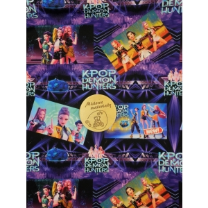 Singiel jersey cyfrowy z elastanem - KPOP DEMON HUNTERS DERPY KOT