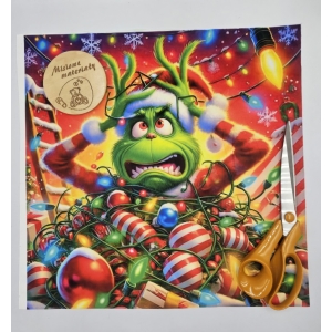 DOSTEPNE Panel VELVET 40CMx40CM - GRINCH BOMBKI