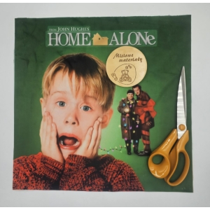 DOSTEPNE Panel VELVET 40CMx40CM - KEVIN SAM W DOMU ZIELONY