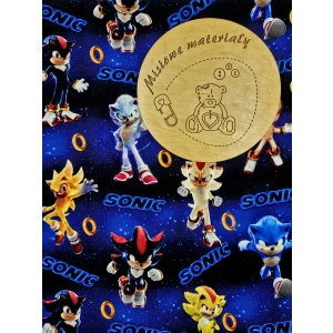 Dresowka petelka nadruk cyfrowy - SONIC GWIEZDNE NIEBO