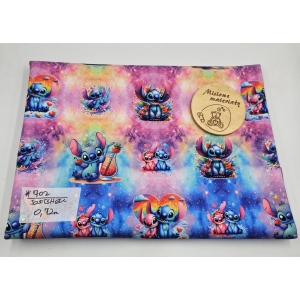 #702 Softshell drukowany- STITCH TĘCZOWY 0.72M