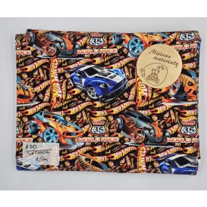 #713  Softshell drukowany - AUTA HOT WHEELS 1.5M