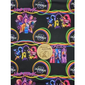 Singiel Jersey cyfrowy z elastanem - KPOP DEMON HUNTERS GWIAZDY NOCĄ