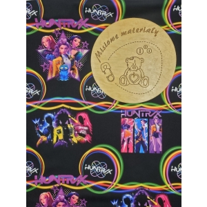 Singiel Jersey cyfrowy z elastanem - KPOP DEMON HUNTERS GWIAZDY NOCĄ