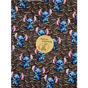 Dresówka pętelka nadruk cyfrowy - STITCH OREO